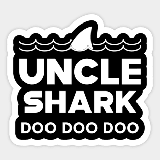 Uncle Shark doo doo doo Sticker